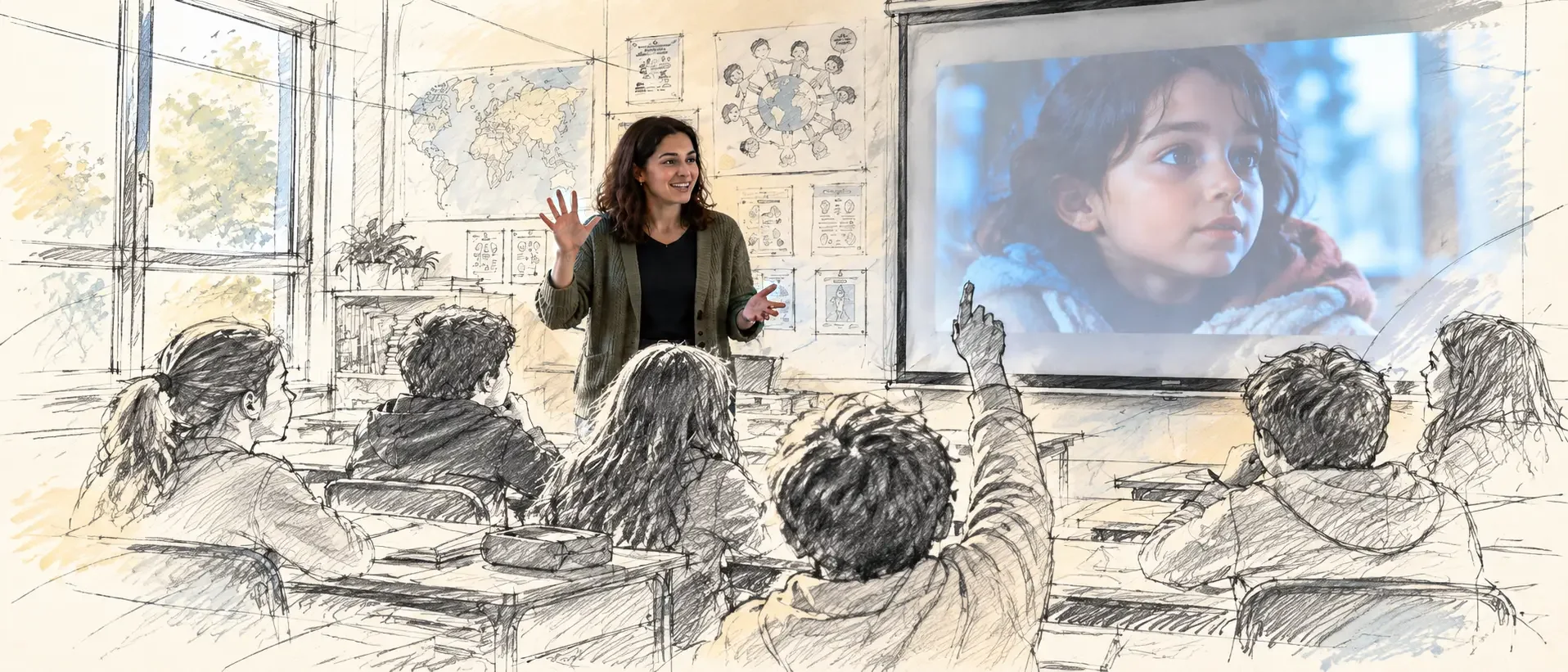 Jóvenes en una actividad educativa